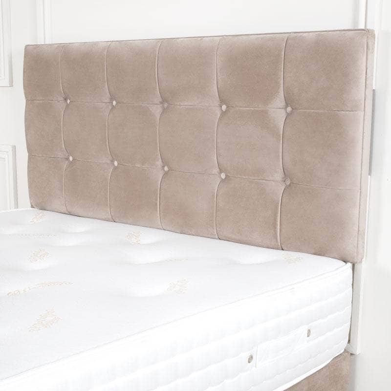 Outlet Beds  -  Outlet Diamond Double Divan Set - Coffee  -  60012106