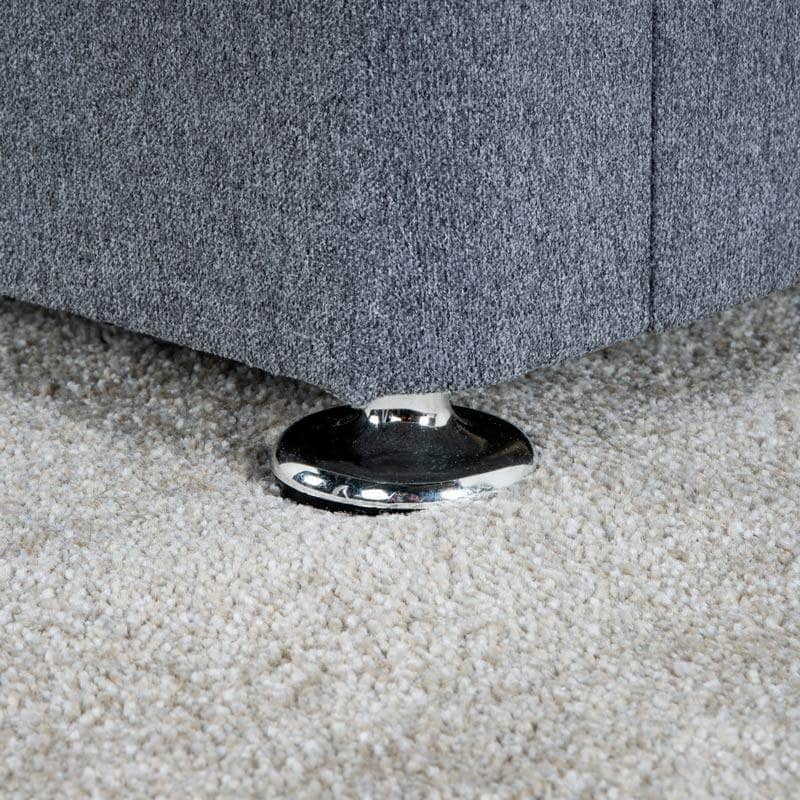 Outlet Beds  -  Outlet Diamond Double Divan Set - Titanium  -  60012103