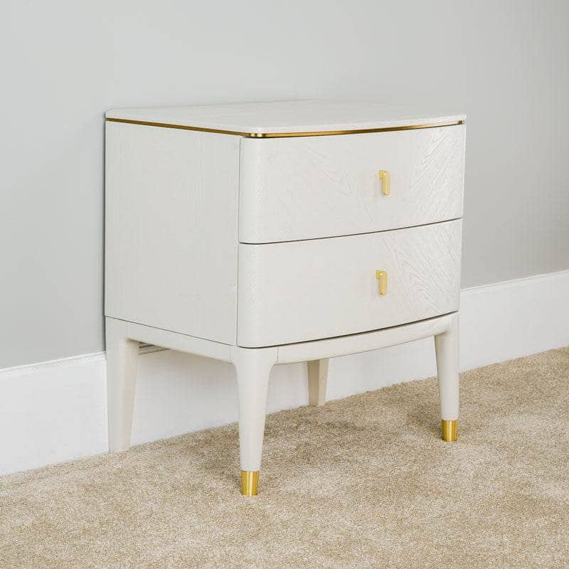 -  Plaza Bedside Table - Stone  -  60007892