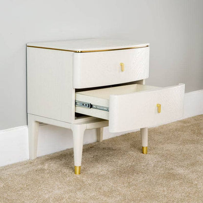  -  Plaza Bedside Table - Stone  -  60007892