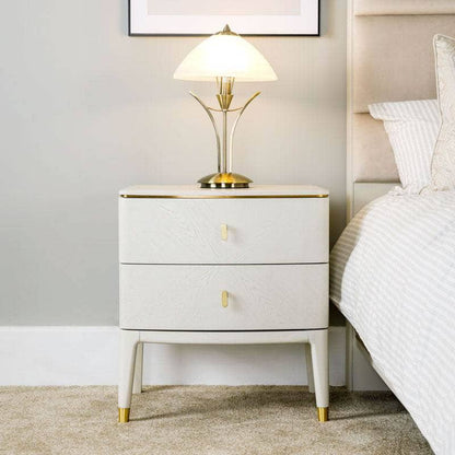 Furniture  -  Plaza Bedside Table - Stone  -  60007892