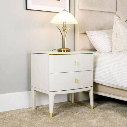 Furniture  -  Plaza Bedside Table - Stone  -  60007892