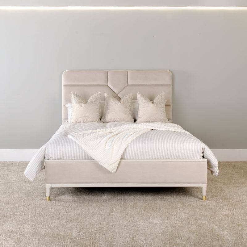Furniture  -  Plaza King Size Wooden Bedframe - White  -  60007891
