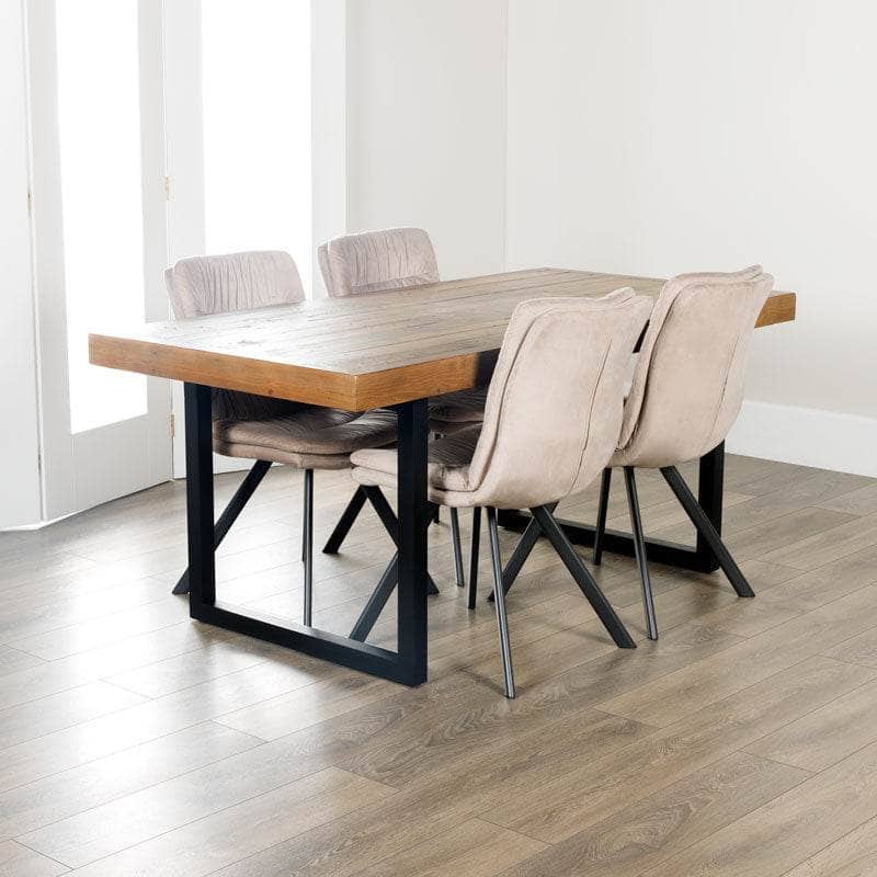 Furniture  -  Lincoln Fixed Table & Aspen Taupe Chairs  -  60007749
