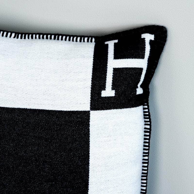 Homeware  -  Letter H Cushion - Black  -  60007732