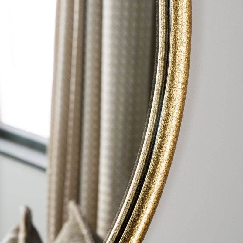 Mirrors  -  Bayswater Gold Round Mirror 61 x 70cm  -  60006674