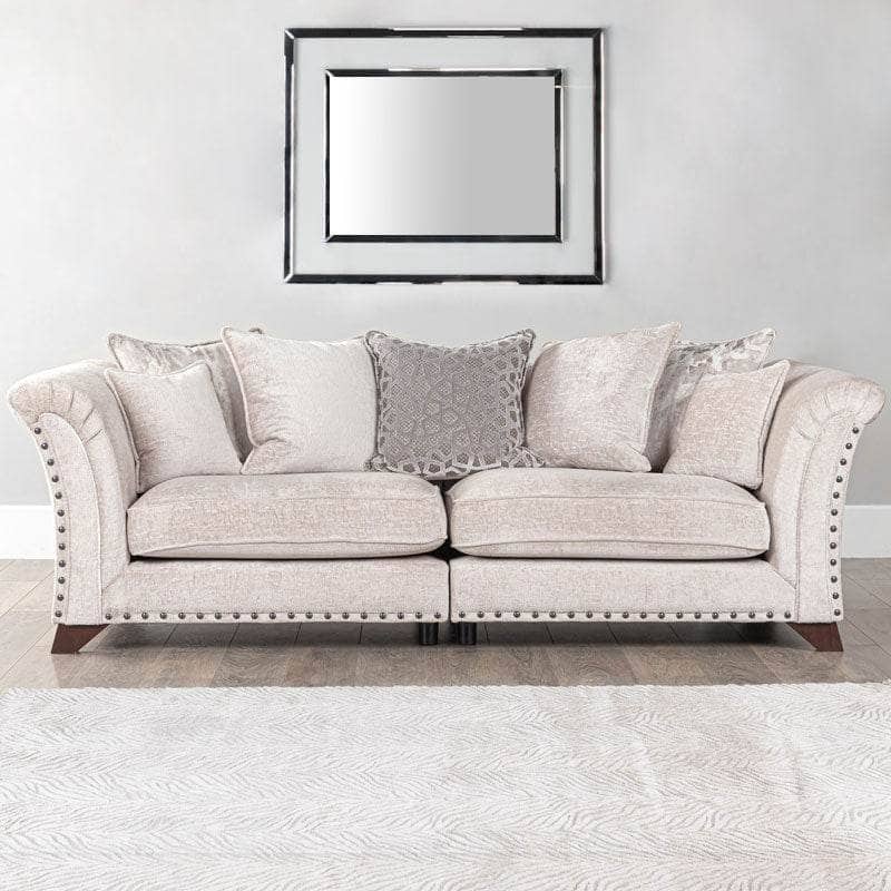 Lille 4 Seater Silver Sofa | Taskers Online Store, Liverpool & Manchester