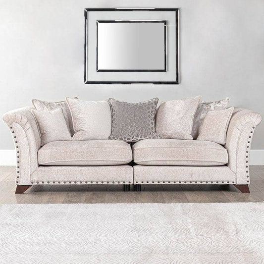 Furniture  -  Lille 4 Seater Silver Sofa  -  50147983