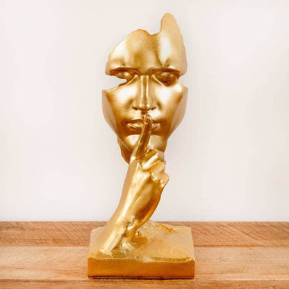 Homeware  -  The Silent Face Figurine - Gold  -  60011887