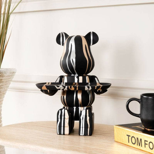 Homeware  -  Mickey Bear With Tray - Black  -  60011871