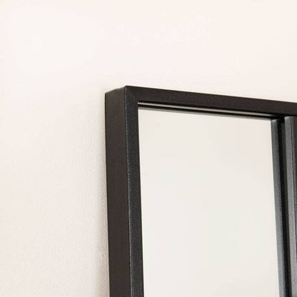 Mirrors  -  Black Window Mirror - 80 x 170cm  -  60010949
