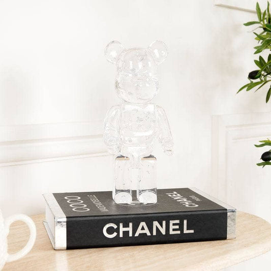 Homeware  -  Luxury Bear Figurine - Silver Foil  -  60013972