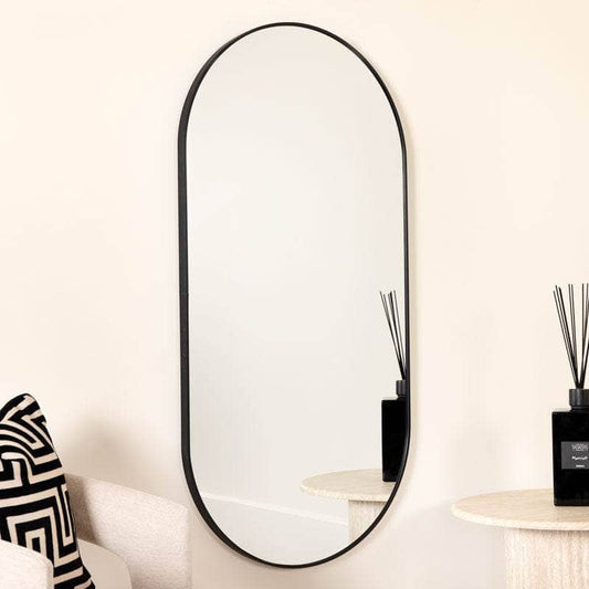 Mirrors  -  Black Double Arch Mirror - 60 x 120cm  -  60010956