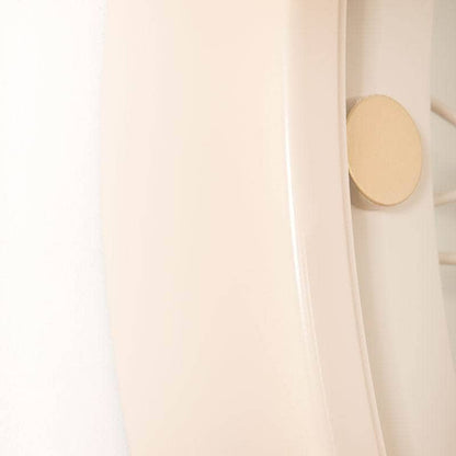 Homeware  -  Tempered Glass Cream & Gold Wall Clock - 90cm  -  60011547