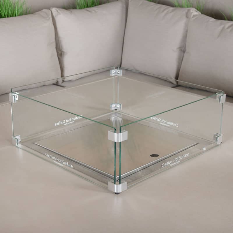 Gardening  -  Drift Natural Frame Corner Firepit Set  -  60064469