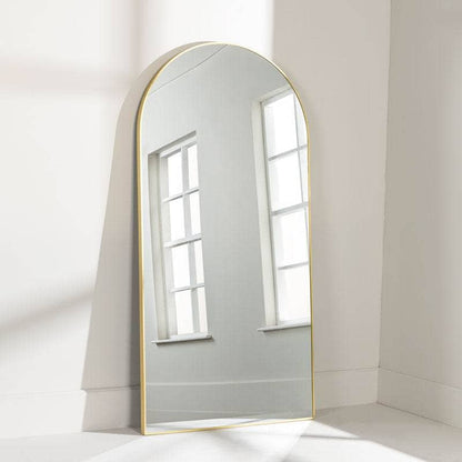 Mirrors  -  Gold Arch Top Mirror - 90x180cm  -  60009768