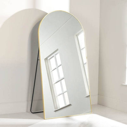 Mirrors  -  Gold Arch Top Mirror - 90x180cm  -  60009768