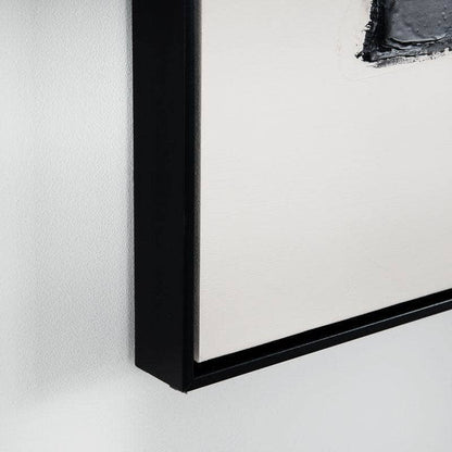 Pictures  -  Abstract Black Painting On Canvas - 120 x 90cm  -  60009762