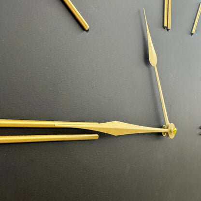 Homeware  -  Black & Gold Wall Clock - 50cm  -  60215086