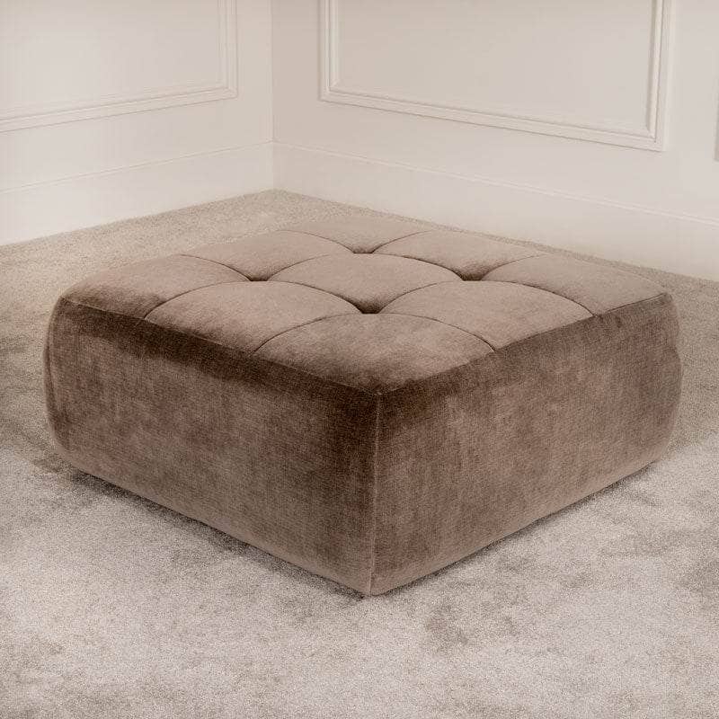 Furniture  -  Austin Large Footstool - Mocha  -  60166704