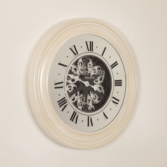 Homeware  -  Cream Champs-Elysees Wall Clock - 80cm  -  60008119