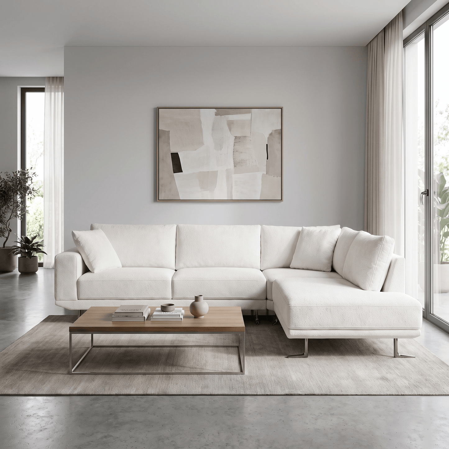 Furniture  -  IV Bonnie RHF Corner Sofa V2538 - Solo 102  -  60486592