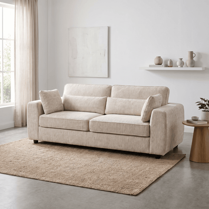 Furniture  -  Esmerelda 3 Seater Sofa - Cream  -  60486601