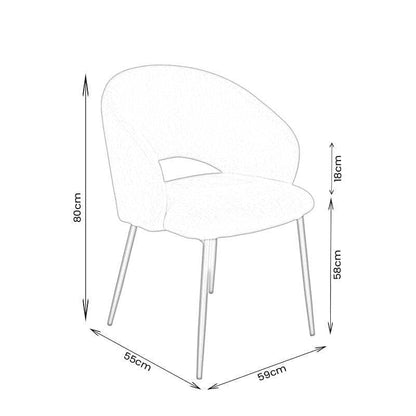 Furniture  -  Icaro Dining Chair - Neutral  -  60238432
