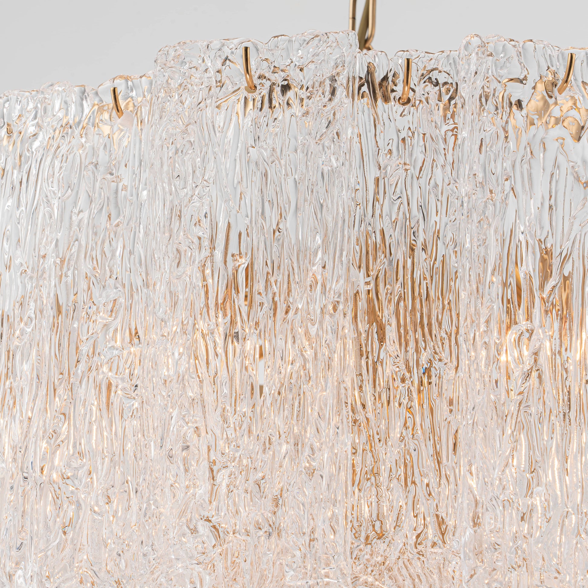 Lights  -  YS 10-1714-10 Iron & Clear Glass 10 Light Chandelier  -  60486004