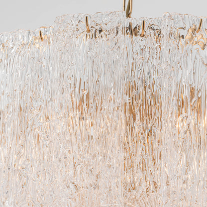 Lights  -  YS 10-1714-10 Iron & Clear Glass 10 Light Chandelier  -  60486004