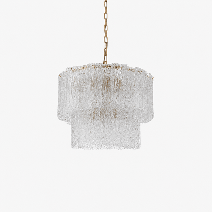 Lights  -  YS 10-1714-10 Iron & Clear Glass 10 Light Chandelier  -  60486004