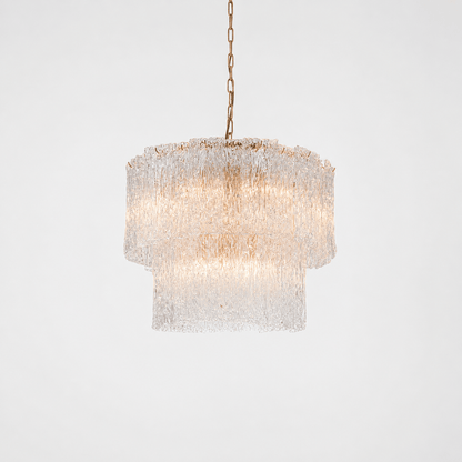 Lights  -  YS 10-1714-10 Iron & Clear Glass 10 Light Chandelier  -  60486004
