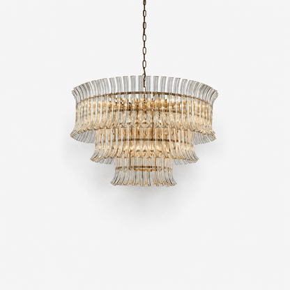 Lights  -  YS 10-1733-16 Iron & Clear Glass 16 Light Chandelier  -  60486007