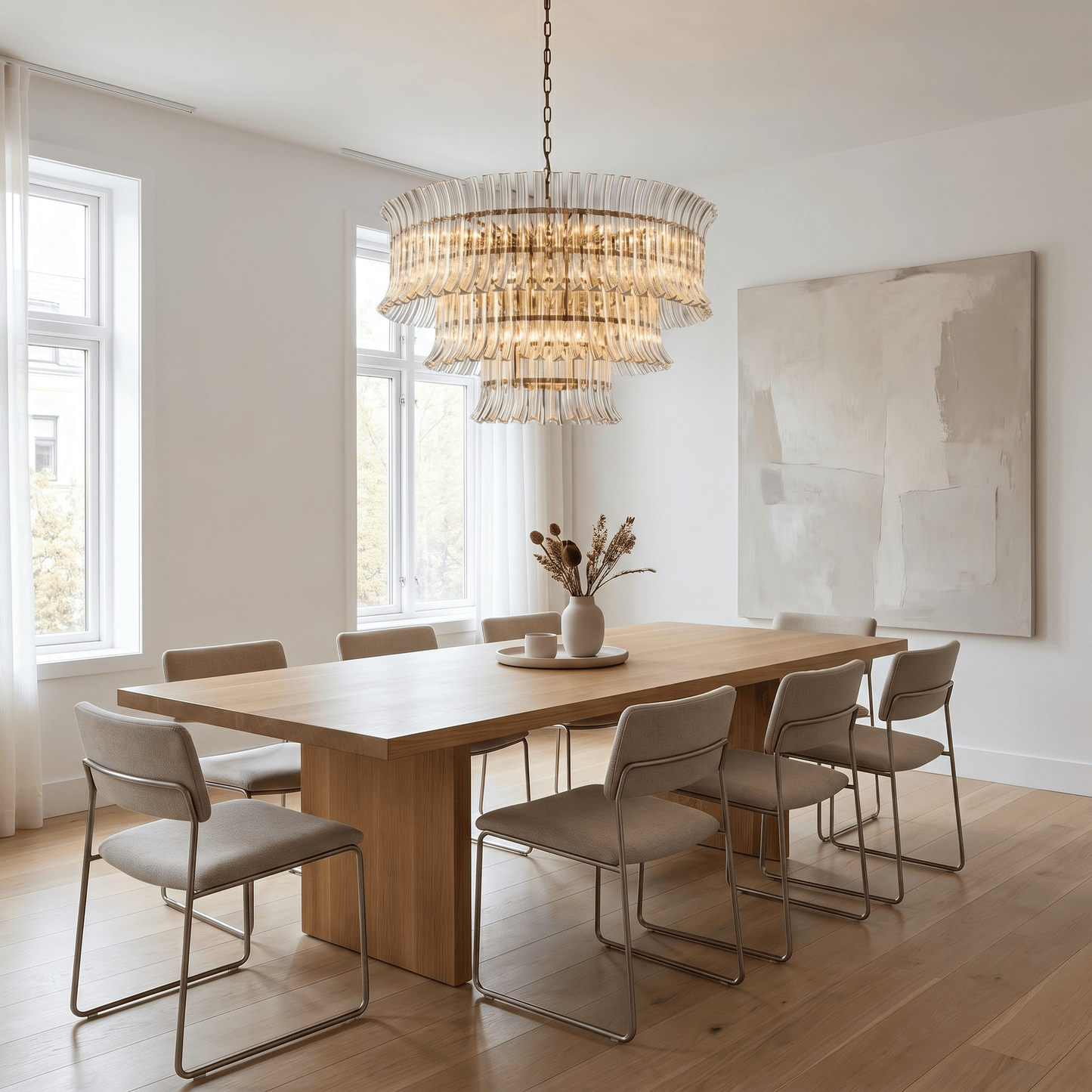 Lights  -  YS 10-1733-16 Iron & Clear Glass 16 Light Chandelier  -  60486007