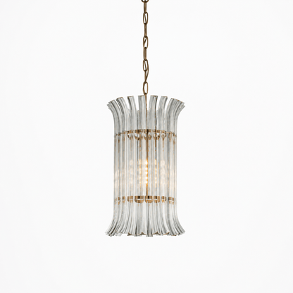 Lights  -  YS 10-1733-1 Iron & Clear Glass 1 Light Chandelier  -  60486006