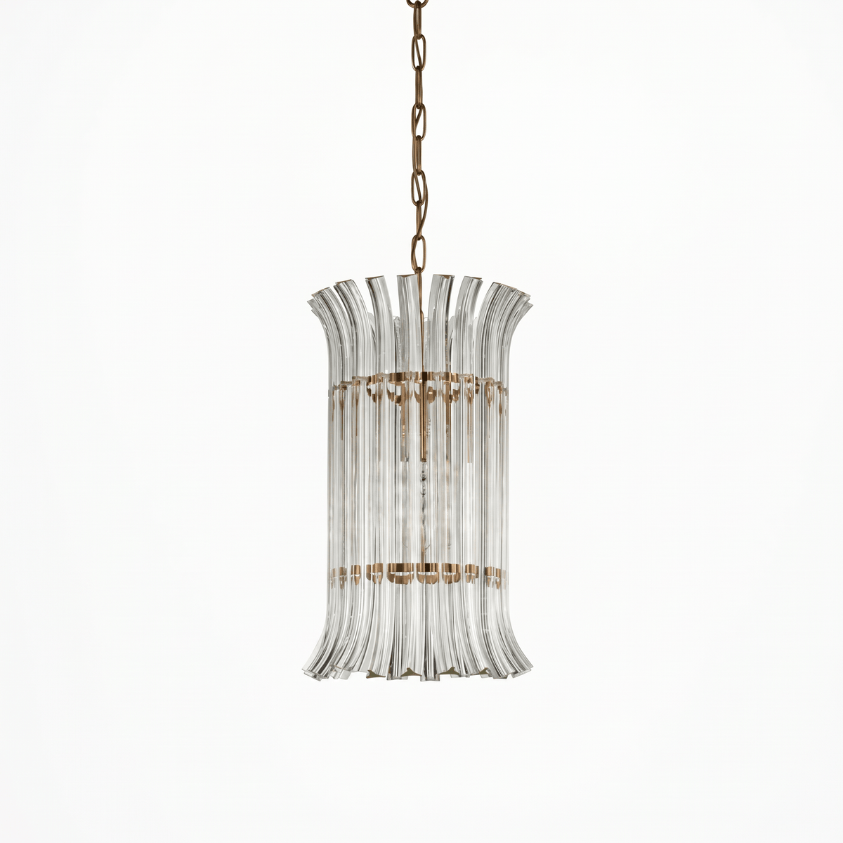 Lights  -  YS 10-1733-1 Iron & Clear Glass 1 Light Chandelier  -  60486006