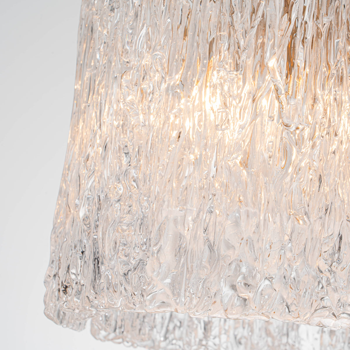 Lights  -  YS 10-1714-4 Iron & Clear Glass 4 Light Chandelier  -  60486005