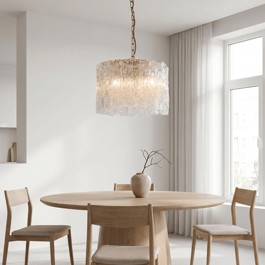 Lights  -  YS 10-1714-4 Iron & Clear Glass 4 Light Chandelier  -  60486005