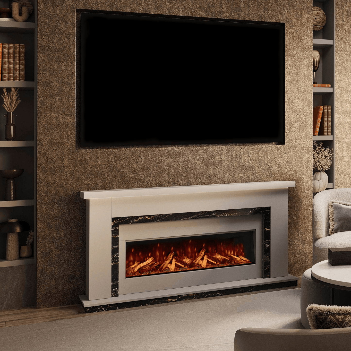 Fireplaces  -  Bespoke Fireplaces Isabelle Marble 1000 S Suite  - 