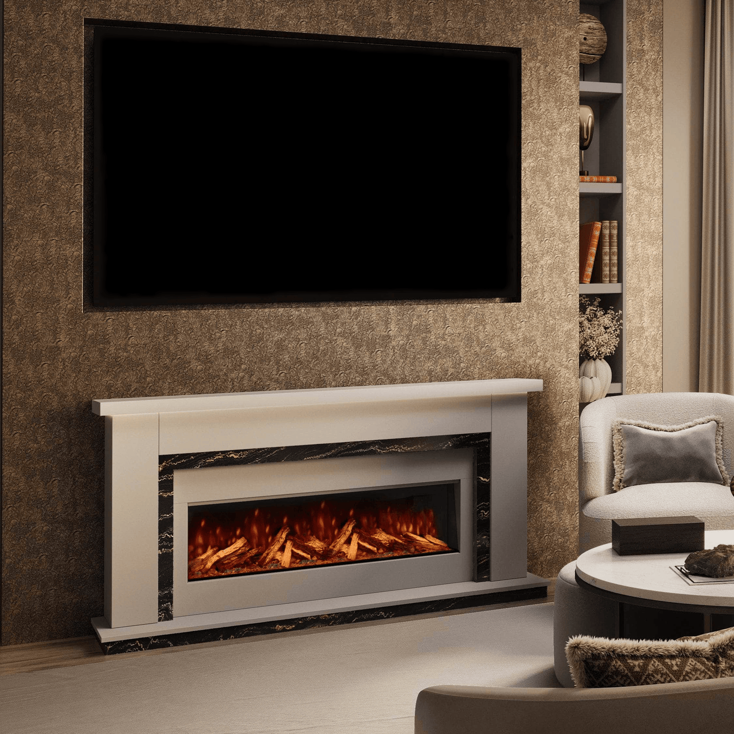 Fireplaces  -  Bespoke Fireplaces Isabelle Marble 700 S Suite  - 