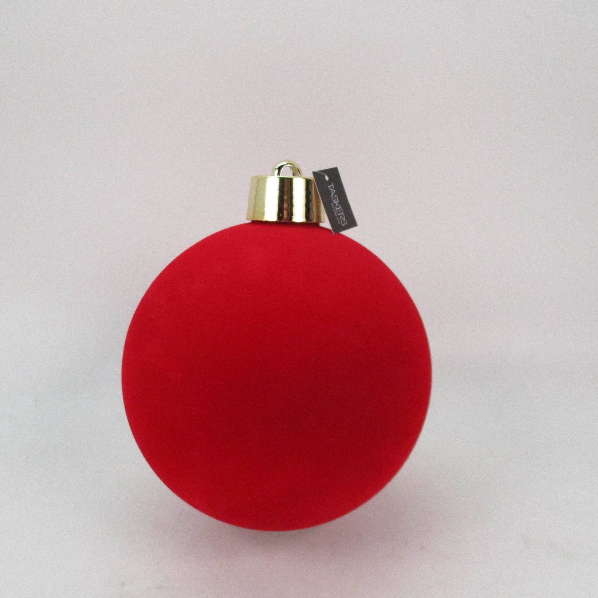 Christmas  -  Red Velvet Ball Christmas Decoration - 20cm  -  60483923
