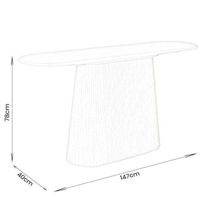 Furniture  -  Jasmine Console Table - Natural  -  60013536