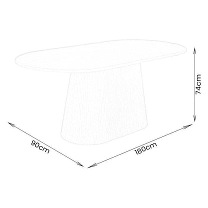 Furniture  -  Jasmine Dining Table - Natural  -  60013535