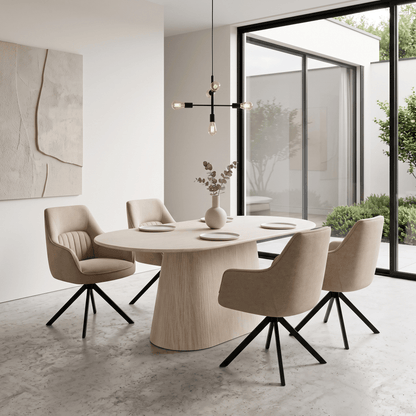Furniture  -  Jasmine Dining Table & 4 Amy Dining Chairs  - 