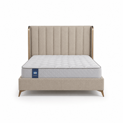 Furniture  -  Jude King Size Bedframe - Beige  -  60487291