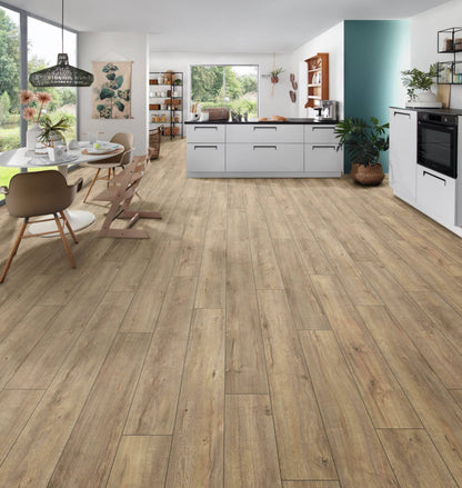 Flooring & Carpet  -  Krono Atlantic Mushroom Apollo 8mm Laminate Flooring (2.26m² Pack)  -  60011168