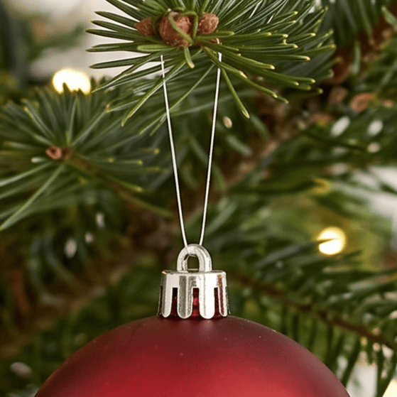 Christmas  -  Red Baubles Pack of 6 - 8cm  -  60487483