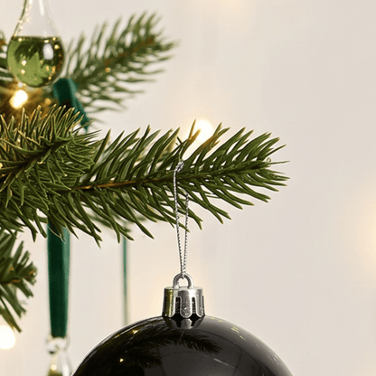 Christmas  -  Black Baubles Pack of 12 - 6cm  -  60487492