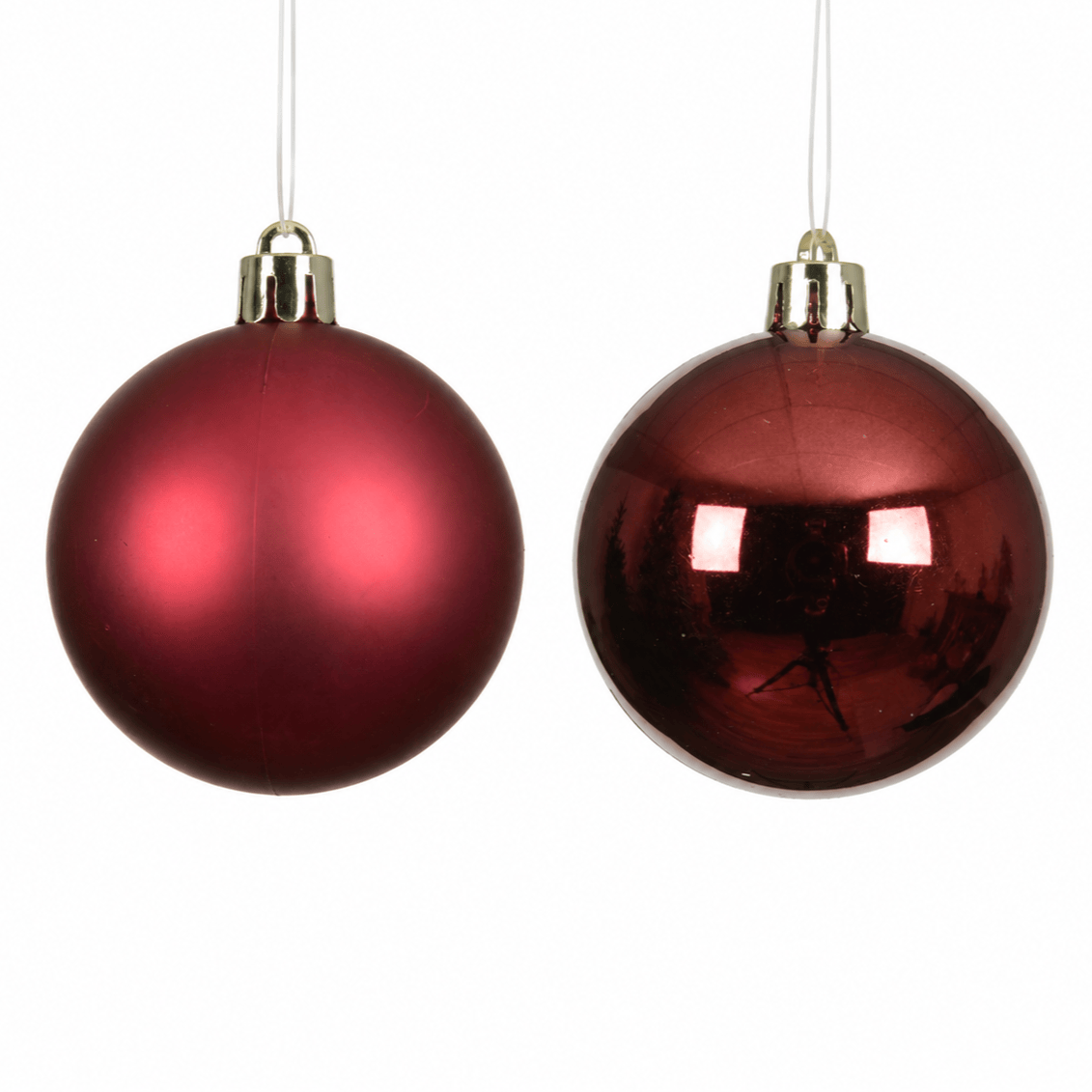 Christmas  -  Oxblood Baubles Pack of 12 - 6cm  -  60487478