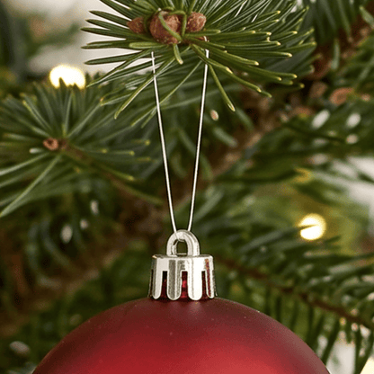 Christmas  -  KAEMIN 021627 PACK OF 12 RED BAUBLES 6CM  -  60487476